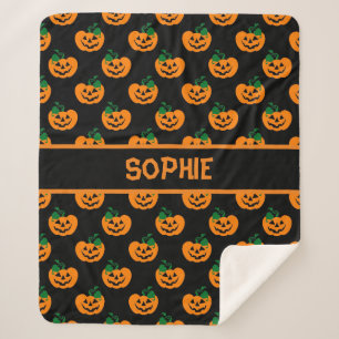 Couverture Sherpa Kine de Halloween