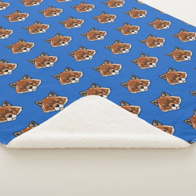 Couverture Sherpa KiniArt Cute Fox (3/4)