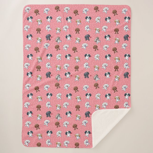 Couverture Sherpa KiniArt Shih Tzu (Devant)