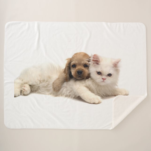 Couverture Sherpa Kitty Love (Devant (Horizontal))