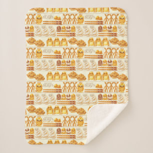 Couverture Sherpa Kowalski Bakery Rows of Traitements Motif