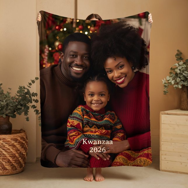 Couverture Sherpa Kwanzaa Photo Sherpa Blankets Family Tradition (Créateur téléchargé)