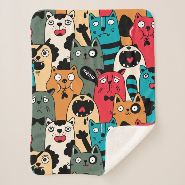 Couverture Sherpa La foule des chats (Devant)