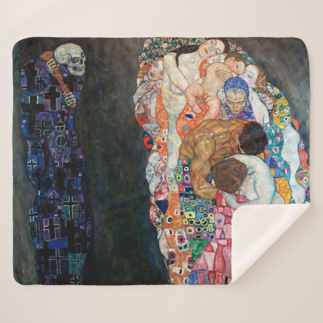 Couverture Sherpa La mort et la vie | Gustav Klimt | (Devant (Horizontal))