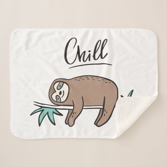 Couverture Sherpa La paresse indique le froid (Devant (Horizontal))