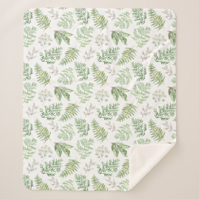 Couverture Sherpa La verdure de forêt modèlent (Devant)