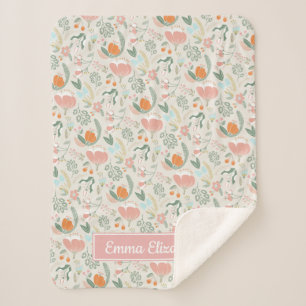 Couverture Sherpa La vie est belle   Bébé personnalisé