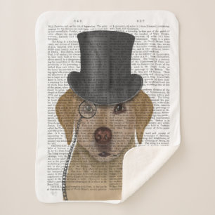 Couverture Sherpa Labrador jaune, Hound officiel et Casquette