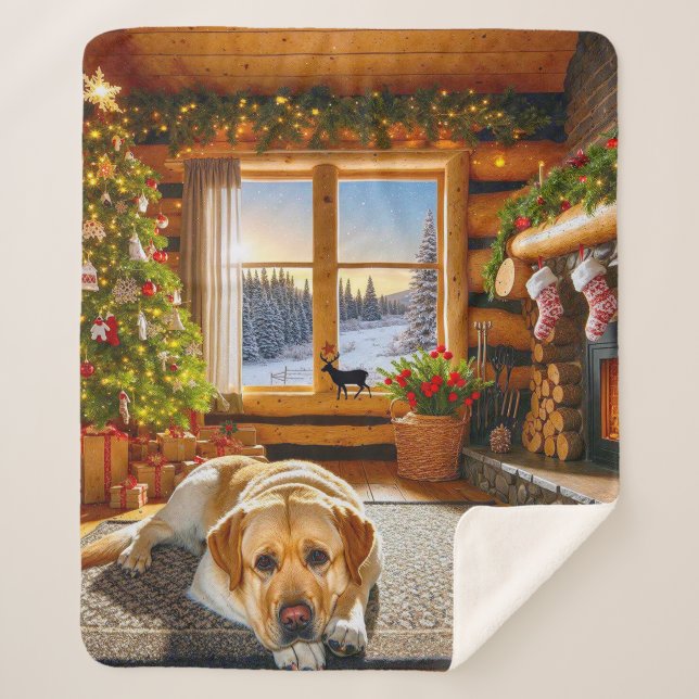 Couverture Sherpa Labrador Retriever Vacances  (Devant)