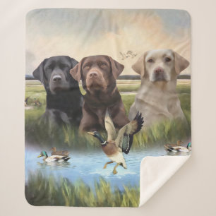 Couverture Sherpa Labrador Retrievers, (Chasse aux chiens)