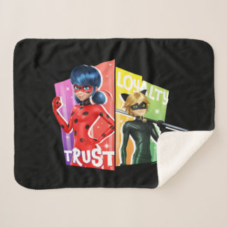 Couverture Sherpa Ladybug & Cat Noir | Confiance et fidélité