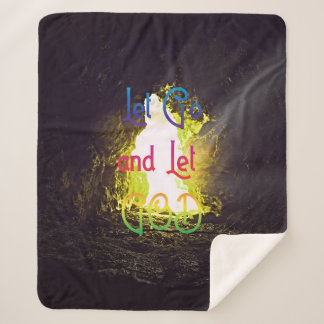 Couverture Sherpa Laissez Aller et laissez Dieu Inspirer Citation