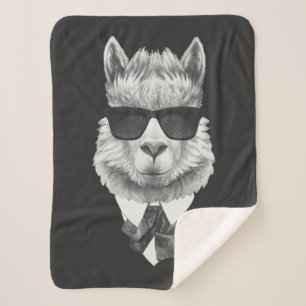 Couverture Sherpa Lama chic