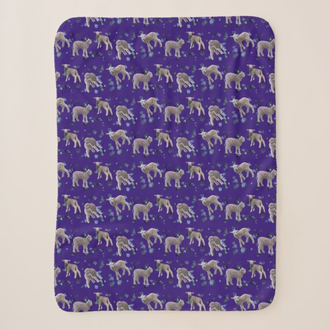 Couverture Sherpa Lamb Frenzy (Violet) (Devant)