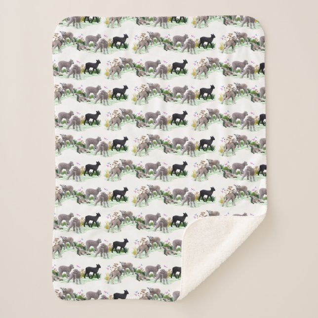 Couverture Sherpa Lamb Meadow (choisir la couleur) (Devant)