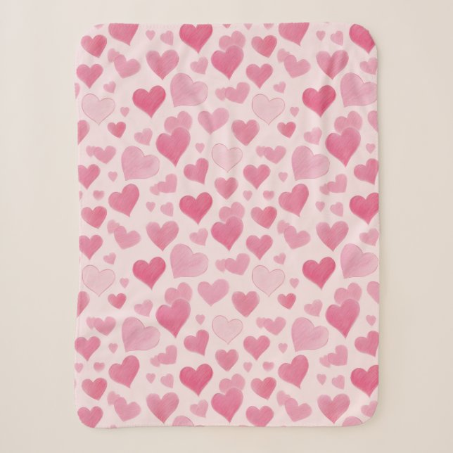 Couverture Sherpa L'amour rose (Devant)