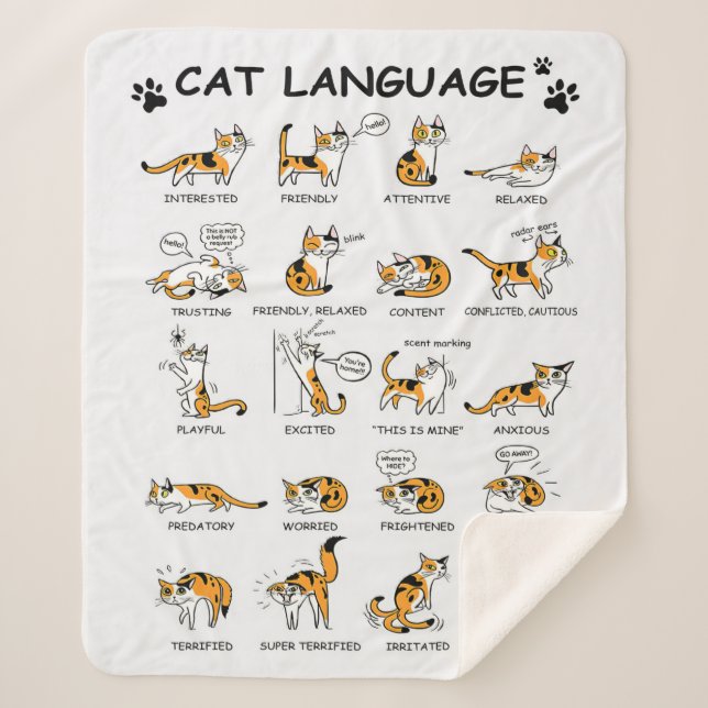 Couverture Sherpa Langue de chat, Drôle Chat Kitten, Aimer Idée cade (Devant)