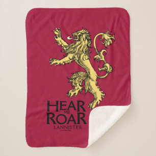 Couverture Sherpa Lannister Sigil - Entendez-Moi Roar