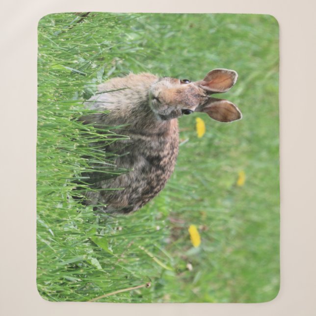 Couverture Sherpa Lapin (Devant)