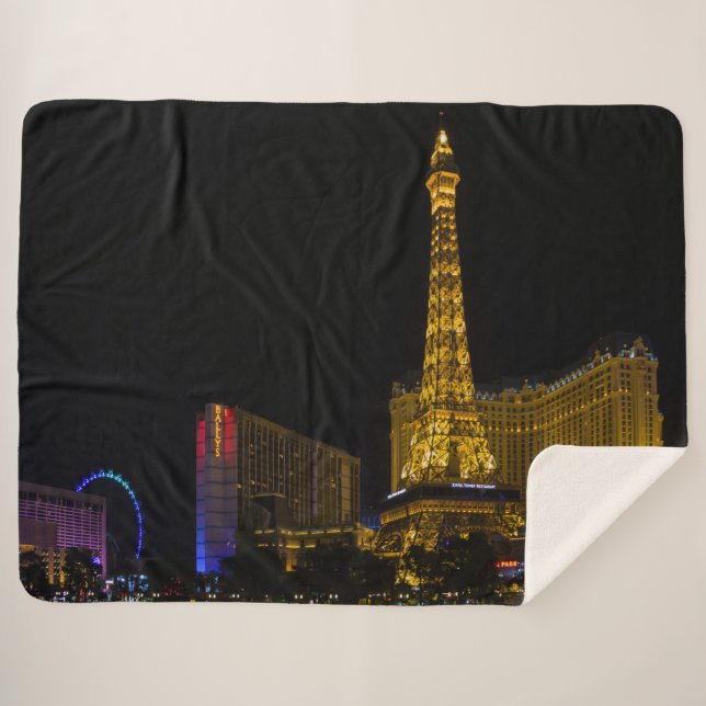 Couverture Sherpa Las Vegas la nuit (Devant (Horizontal))