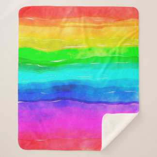 Couverture Sherpa Laver de peinture à l'aquarelle