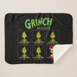 Couverture Sherpa Le Grinch Tableau d'humeurs Édition Noël