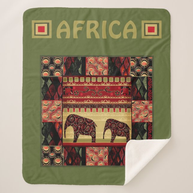 Couverture Sherpa Le patchwork africain (Devant)