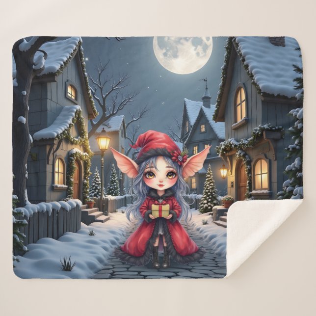 Couverture Sherpa Le Petit Messager de Noël.  (Devant (Horizontal))