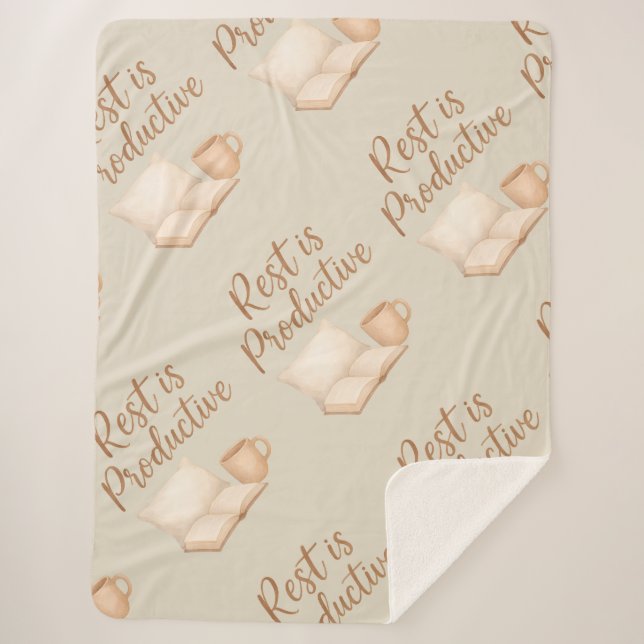 Couverture Sherpa Le repos est productif  (Devant)