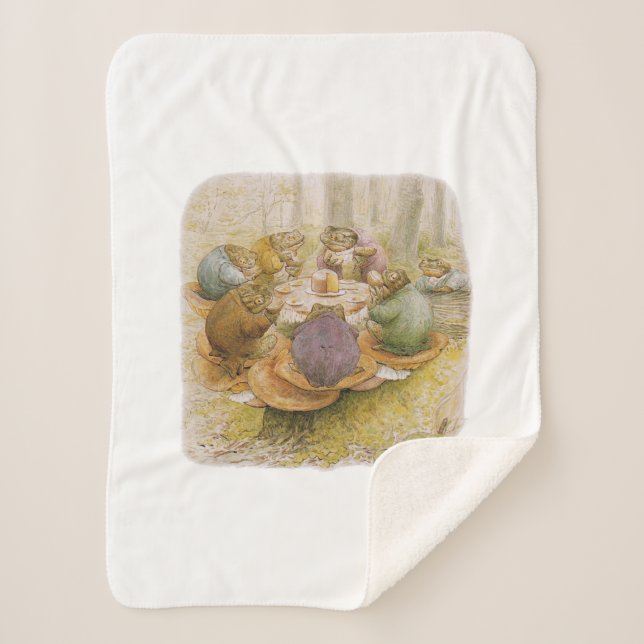 Couverture Sherpa Le Tea Party des crapauds (par Beatrix Potter) (Devant)