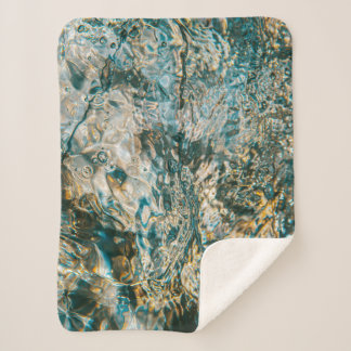 Couverture Sherpa L'eau en gros plan photographie