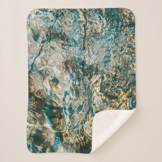 Couverture Sherpa L'eau en gros plan photographie (Devant)