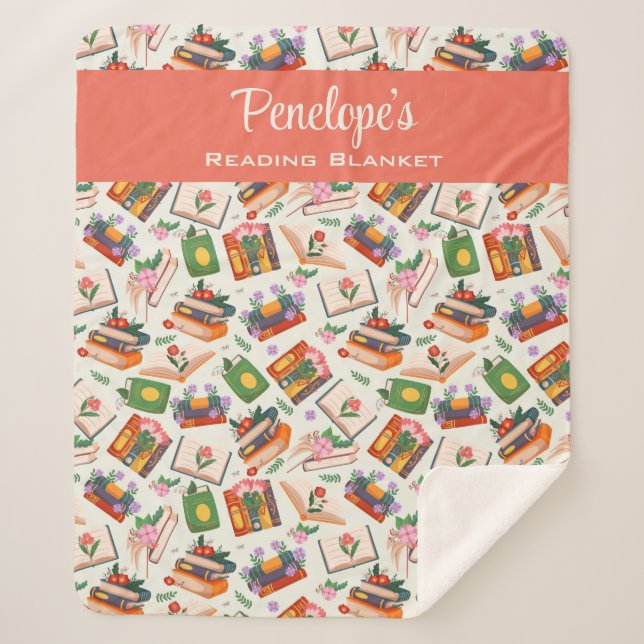 Couverture Sherpa Lecture de livre personnalisée (Devant)