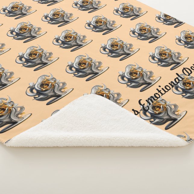 Couverture Sherpa "L'élégance dorée se déploie" (3/4)