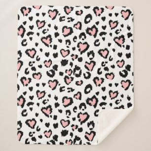 Couverture Sherpa Leopard or jaguar seamless pattern, textured fashi