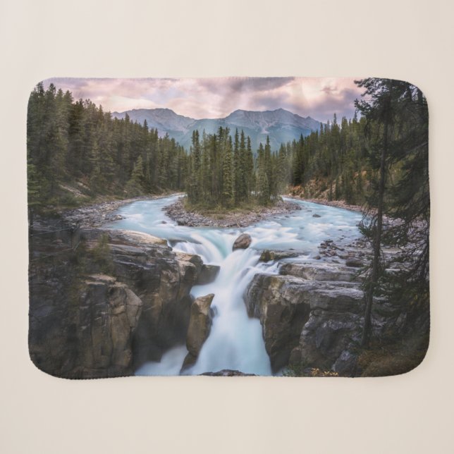 Couverture Sherpa Les cascades | Parc national Jasper, Canada (Devant (Horizontal))
