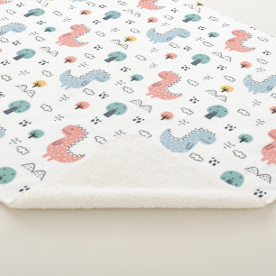 Couverture Sherpa Les dinosaures ! Sherpa Blanket