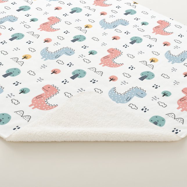 Couverture Sherpa Les dinosaures ! Sherpa Blanket (3/4)