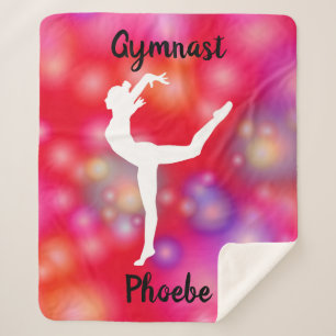 Couverture Sherpa Les filles Gymnastique bulle amusant