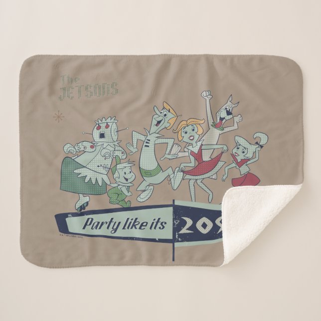 Couverture Sherpa Les Jetsons | Party Like It's 2099 (Devant (Horizontal))