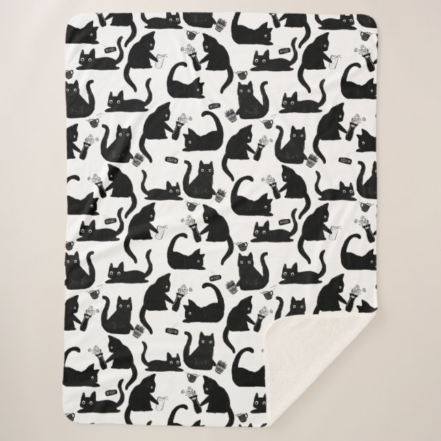 Couverture Sherpa Les mauvais chats frappent des trucs sur (Devant)