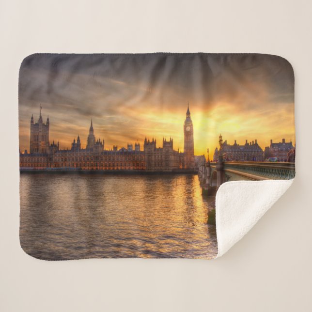 Couverture Sherpa Les monuments | Big Ben & Chambres du Parlement (Devant (Horizontal))