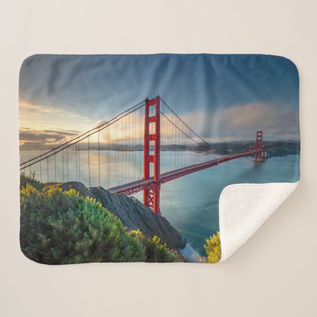 Couverture Sherpa Les monuments | Golden Gate San Francisco (Devant (Horizontal))