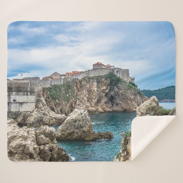 Couverture Sherpa Les murs de Dubrovnik vue mer (Devant (Horizontal))