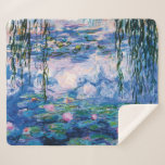 Couverture Sherpa Les nénuphars de Monet<br><div class="desc">Visitez mon magasin pour un design plus intéressant et plus de choix de couleurs => zazzle.com/iwheels*</div>