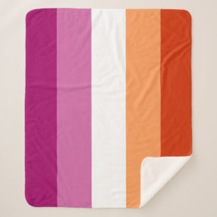 Couverture Sherpa Lesbian Pride Flag LGBTQ
