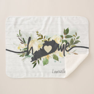 Couverture Sherpa L'État du Kentucky Personnalisé votre ville natale