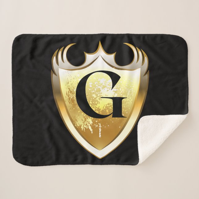 Couverture Sherpa LETTRE G alphabet majuscule (Devant (Horizontal))