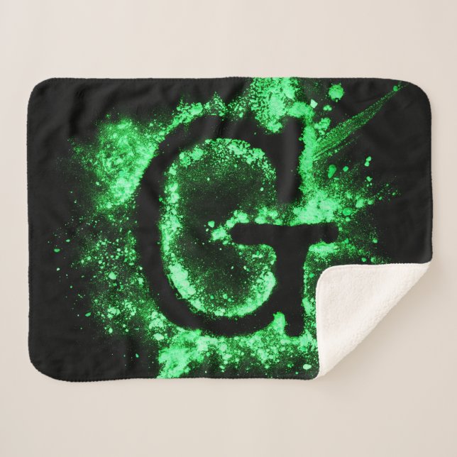 COUVERTURE SHERPA LETTRE G MAJUSCULE VERTE (Devant (Horizontal))