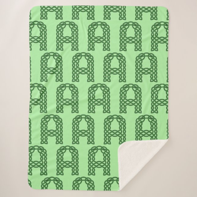 Couverture Sherpa LETTRE INITIALE celtique B Knot celtique (Devant)